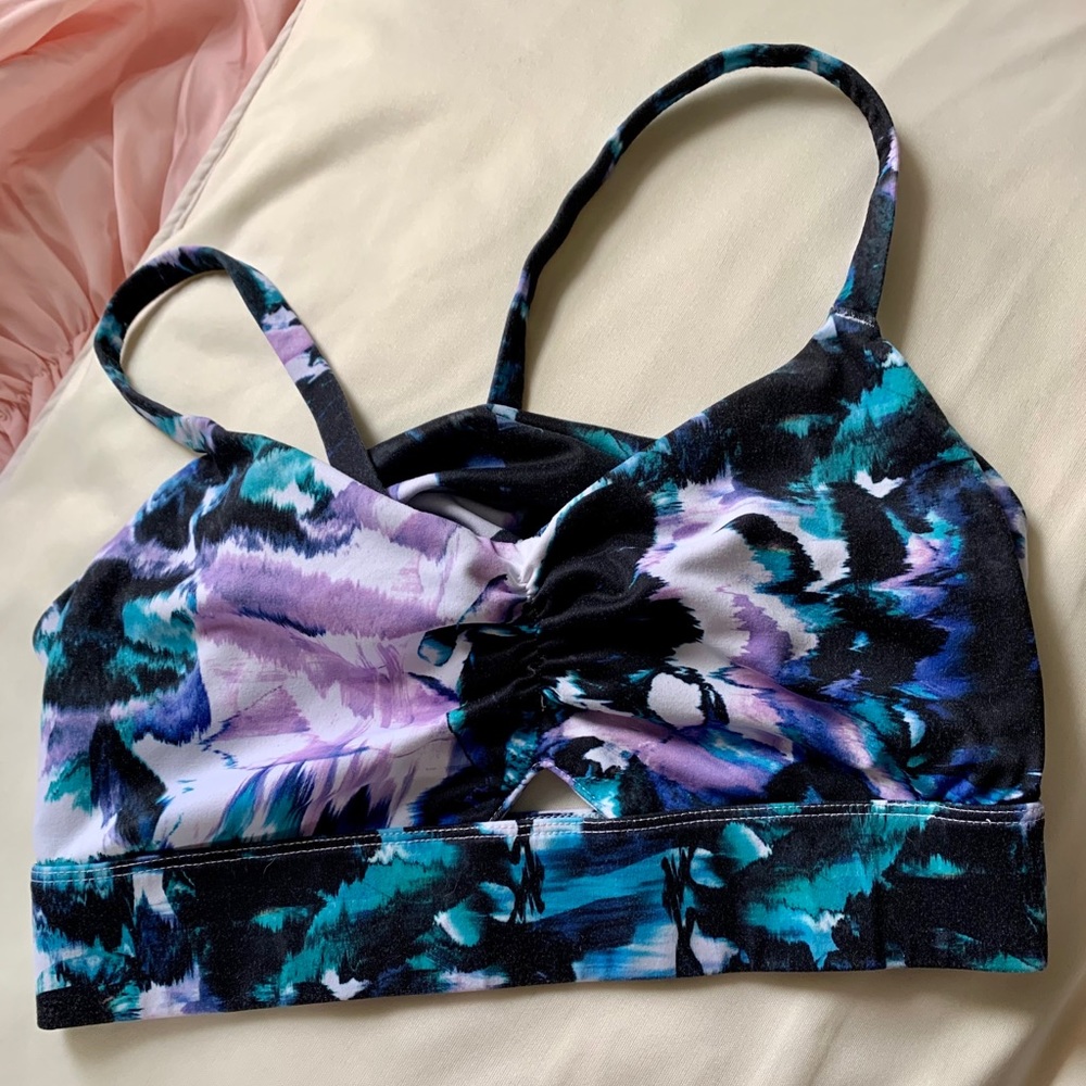 Fabletics tie dye sports bra